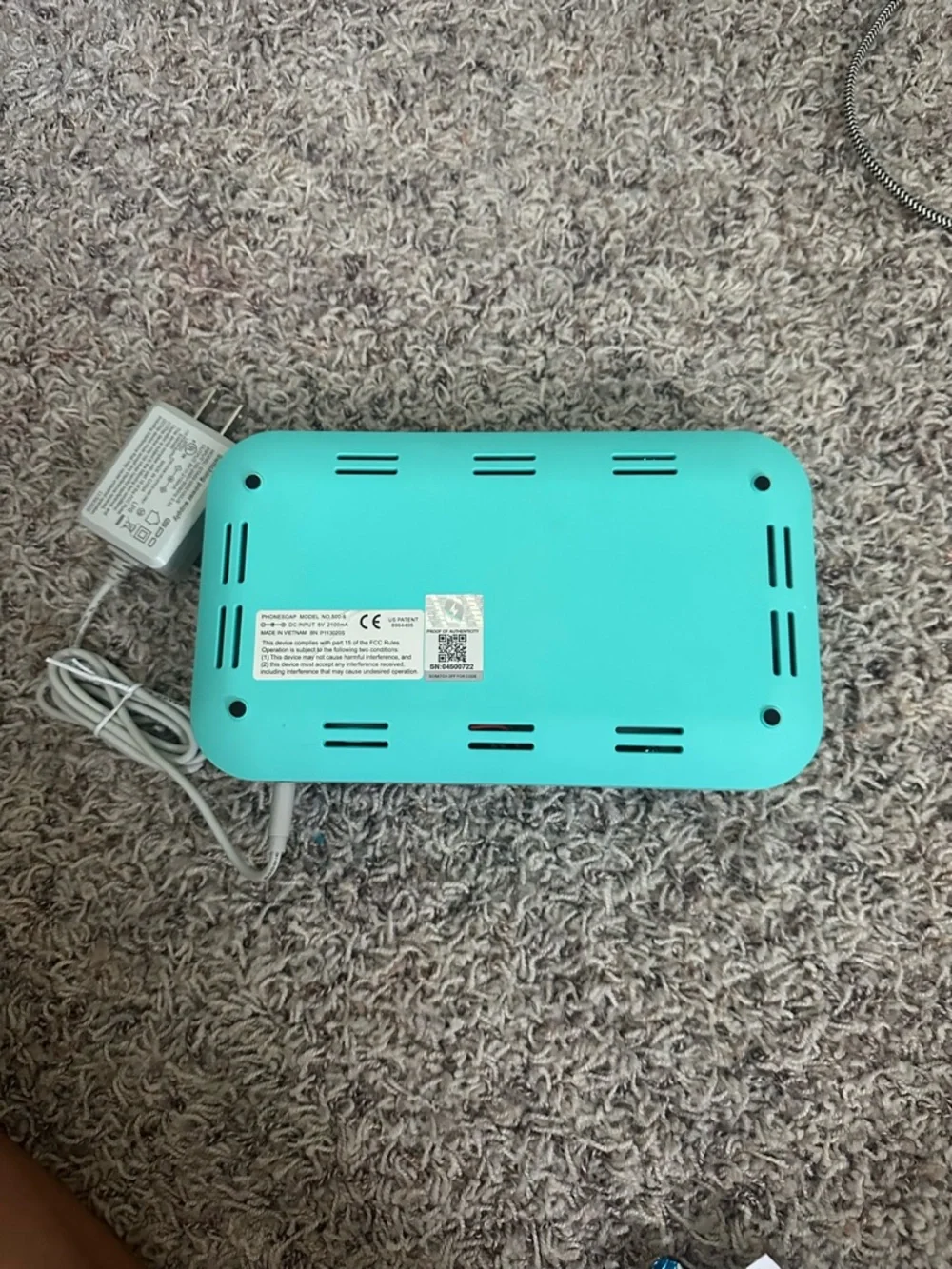 OneSoap 3 UV Phone Sanitizer and Charger - Turquoise